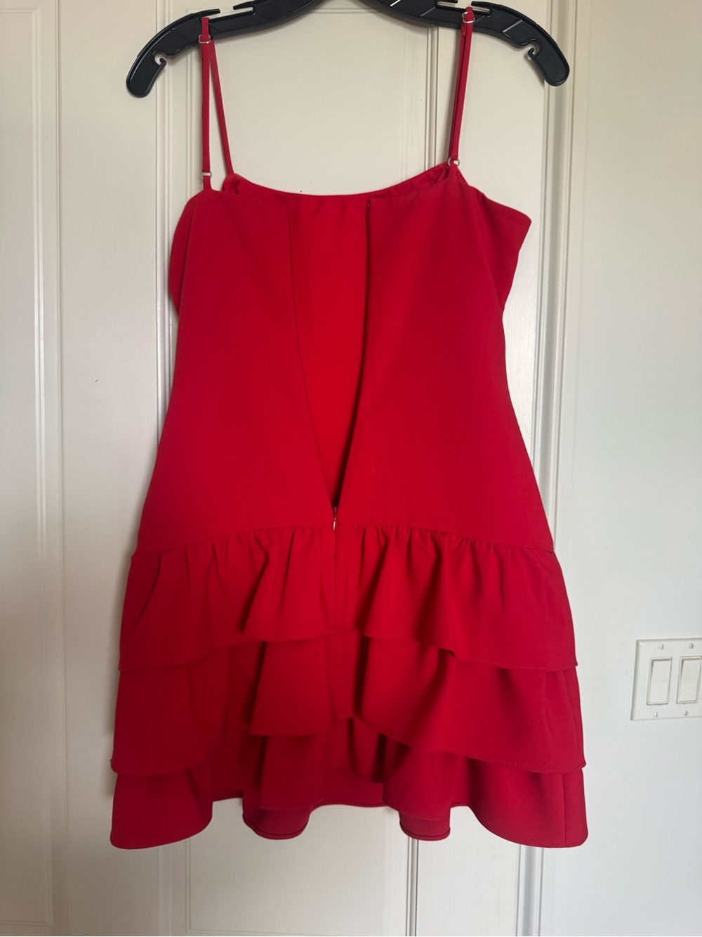 Likely NYC Amica Dress - Red Tiered Ruffle Dress - Picture 6 of 7